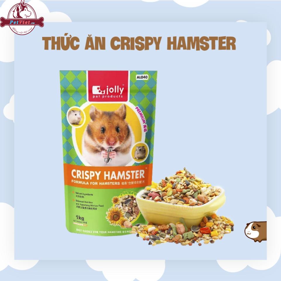 Thức ăn Crispy Hamster dạng tổng hợp được chọn lọc nhiều loại nguyên liệu thượng hạng nghiên cứu sản xuất, có chứa nhiều thành phần vitamin, protein, khoáng chất và canxi…