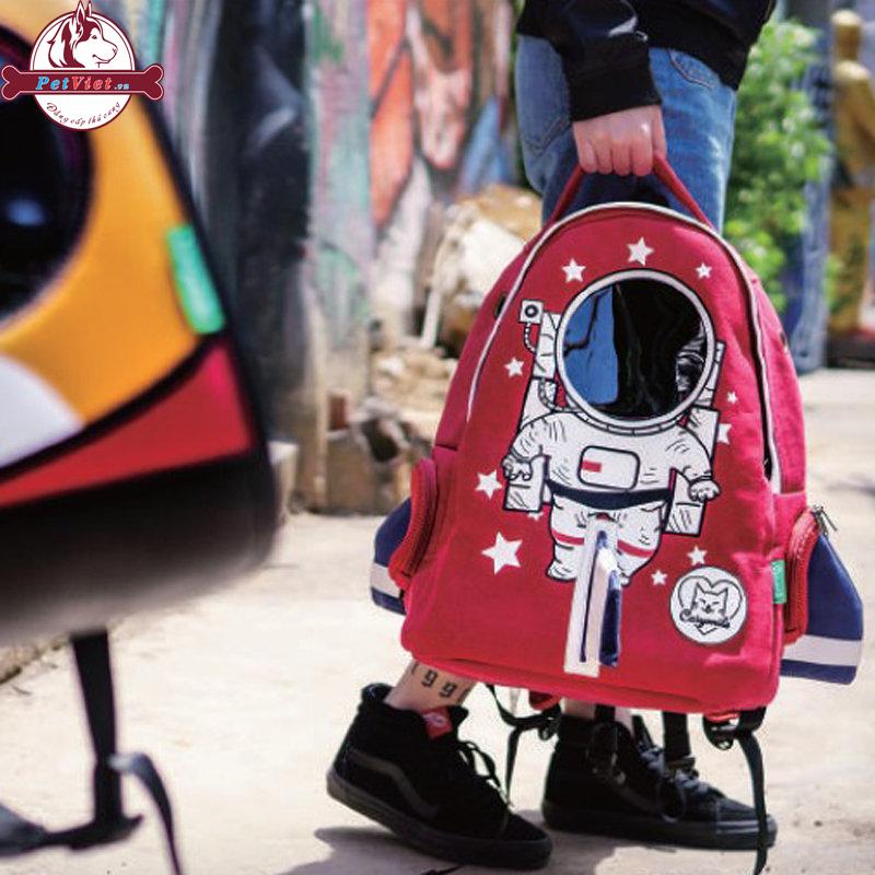 Balo Đựng Chó Mèo Petismile Space Rocket - Ảnh 5