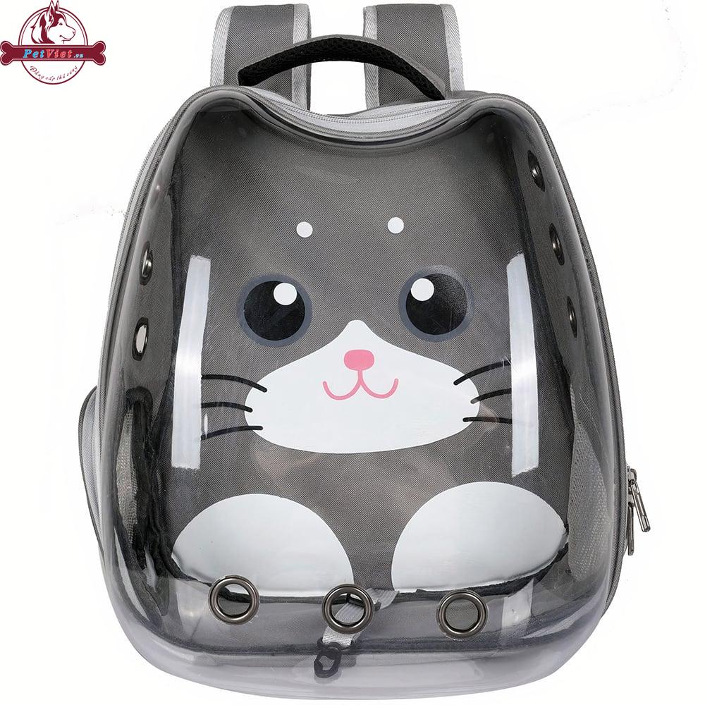 Balo Đựng Chó Mèo Trong Suốt Hình Động Vật Loffe Animal Backpack - Ảnh 4