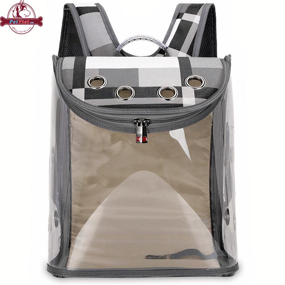 Balo Đựng Chó Mèo Trong Suốt Loffe Kucing Backpack - Ảnh 2