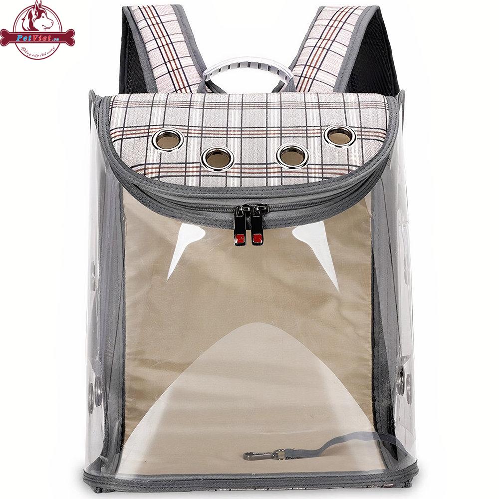 Balo Đựng Chó Mèo Trong Suốt Loffe Kucing Backpack - Ảnh 3