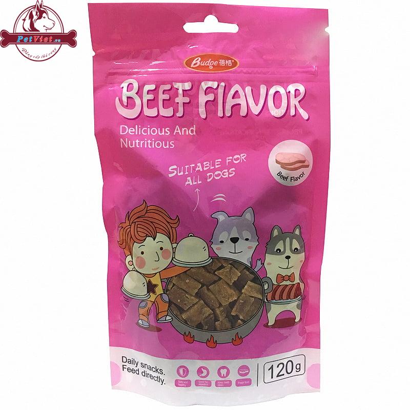 Bánh Thưởng Cho Chó Vị Thịt Bò Budge Beef Flavor