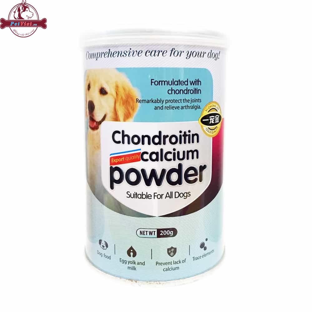 Bột Dinh Dưỡng Canxi Cho Chó Mèo Paw Chondroitin Calcium Powder