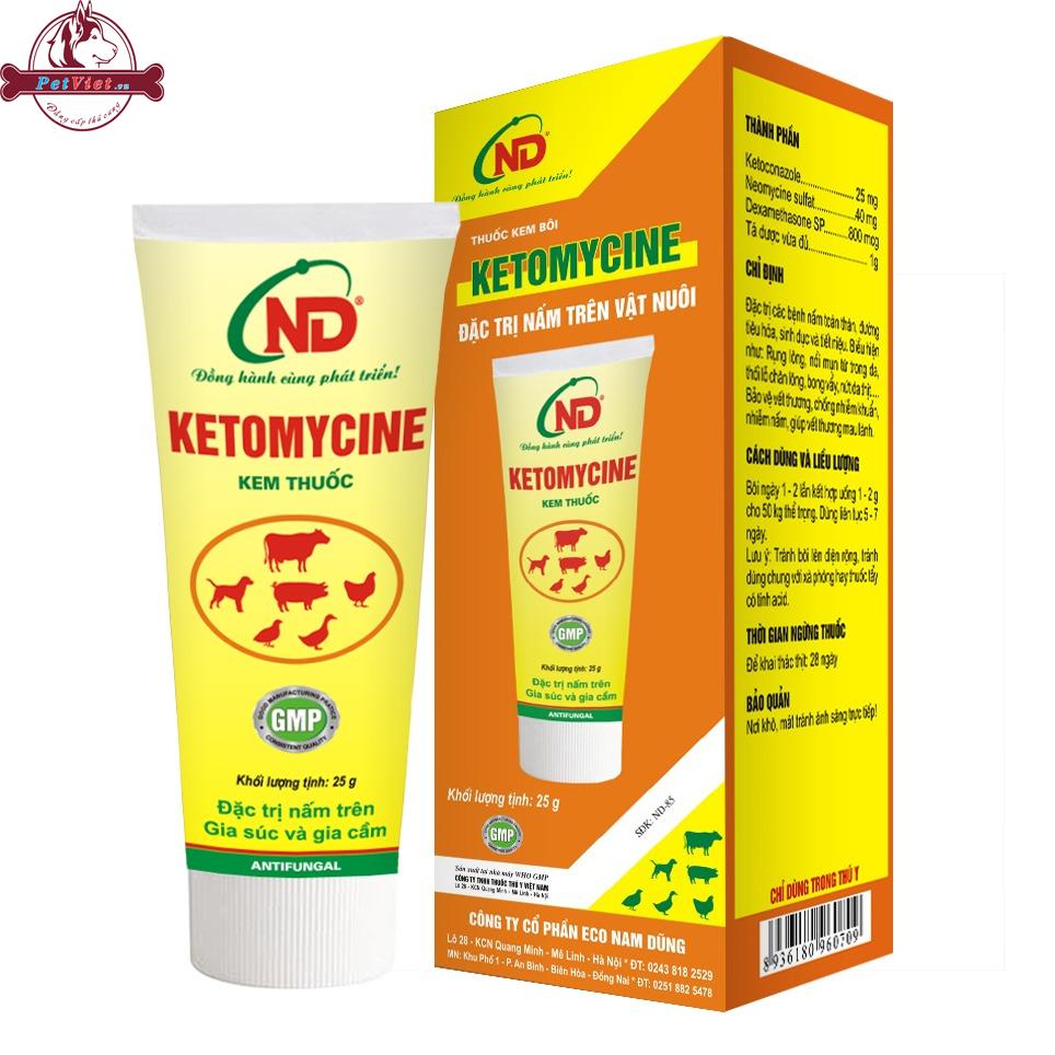 Thuốc Trị Nấm Cho Chó Mèo Ketomycine