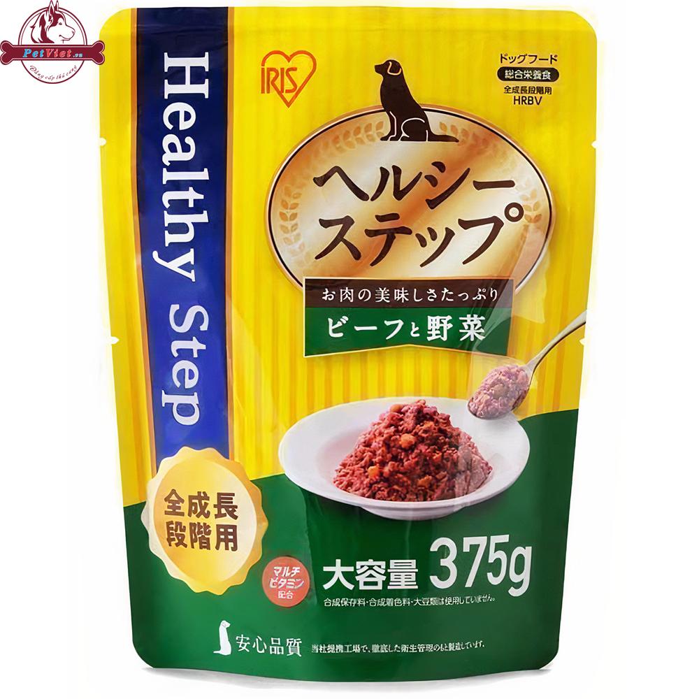 Pate Cho Chó Vị Bò Và Rau Iris Ohyama HRBV375 Beef Vegetable