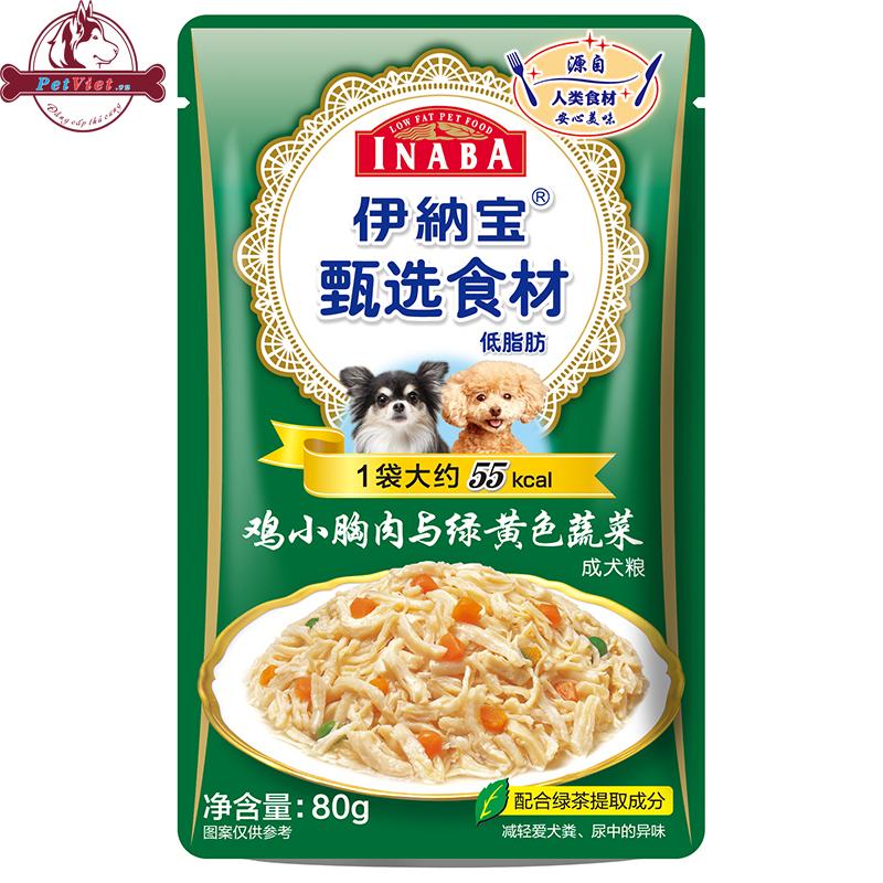 Sốt Pate Cho Chó Vị Gà Và Rau Củ Inaba Chicken & Vegetables