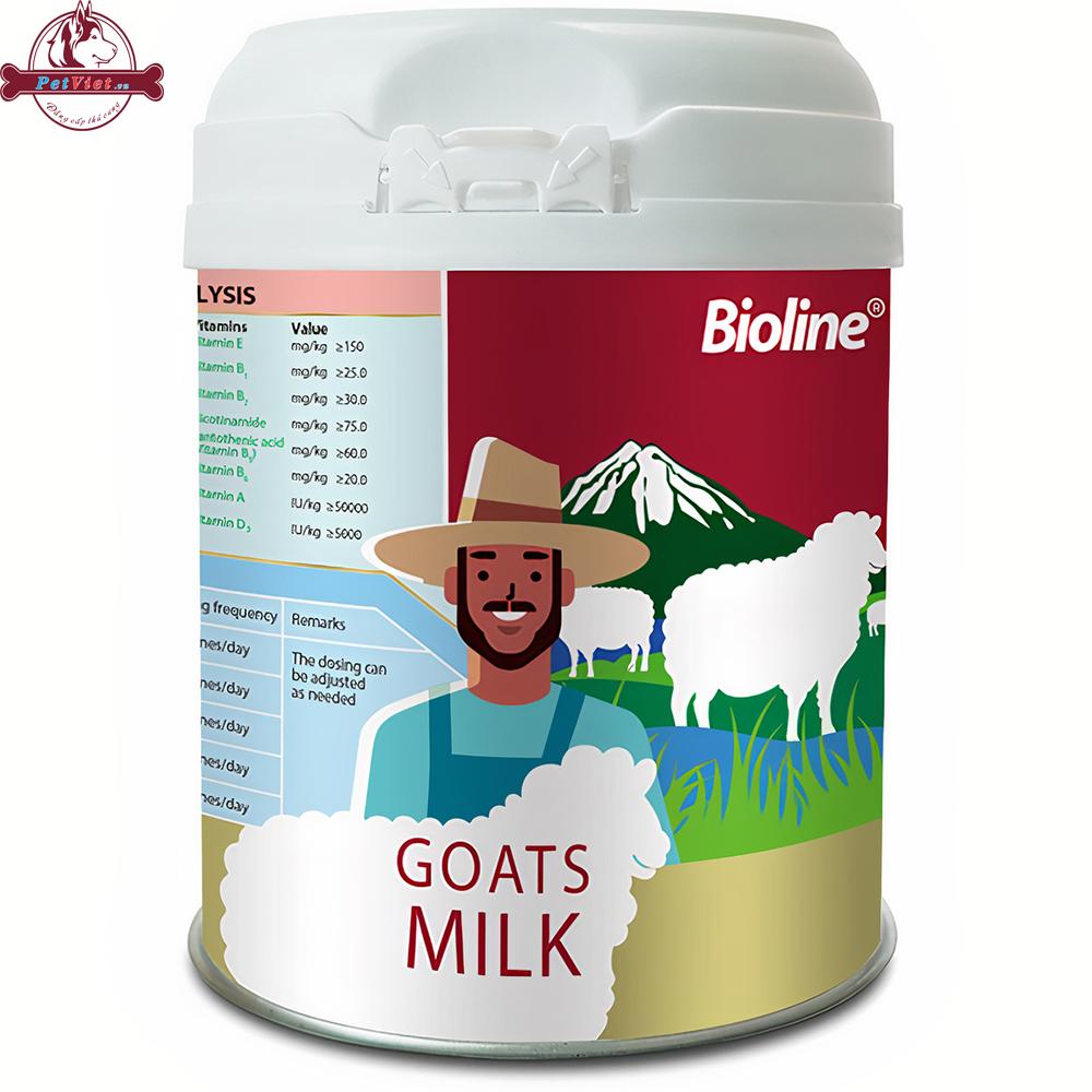 Sữa Bột Cho Chó Mèo Con, Chó Mèo Mẹ Đang Mang Thai Bioline Goat Milk