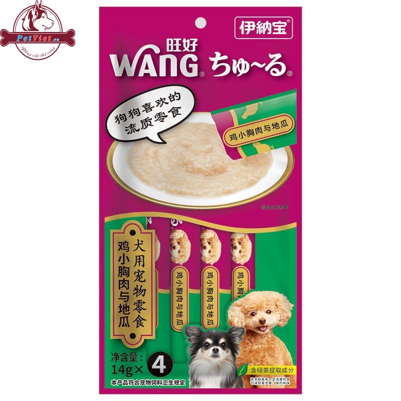 Súp Ăn Liền Cho Chó Vị Gà Và Khoai Tây Inaba Wang Chicken & Potatoes