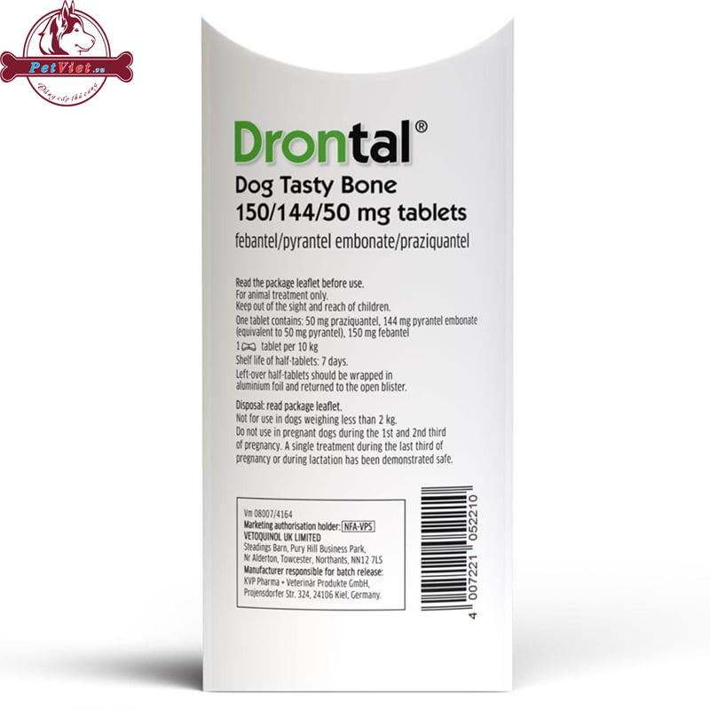 Thuốc Tẩy Giun Cho Chó Bayer Drontal Plus Flavour For Dogs - Ảnh 2