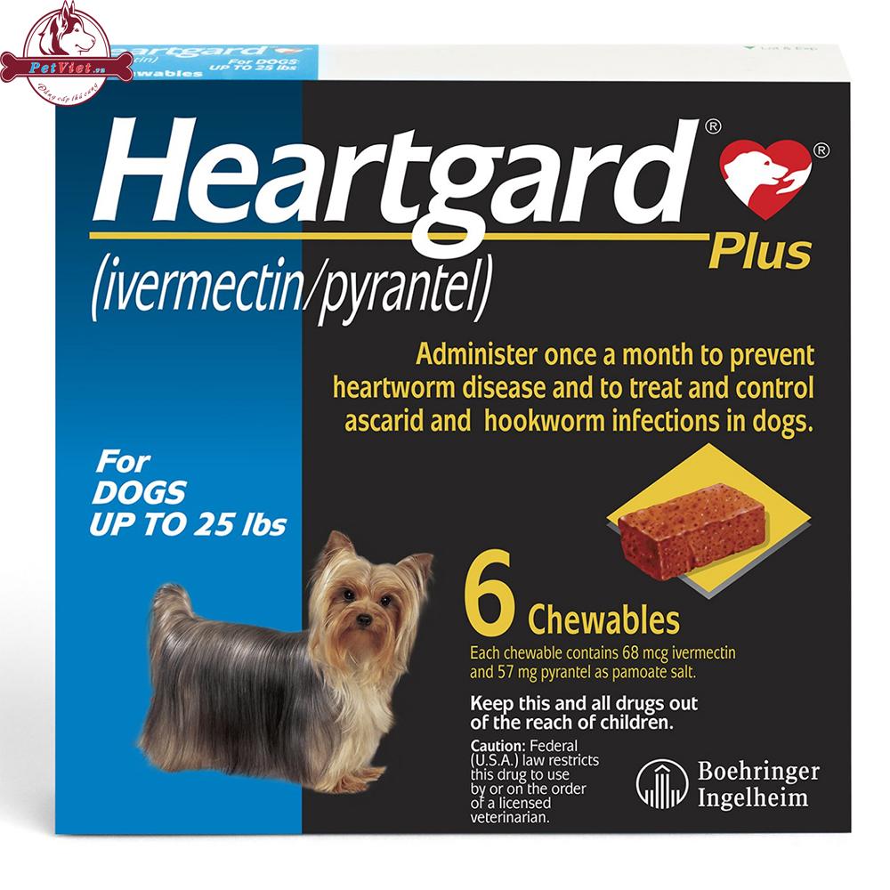 Thuốc Trị Giun Tim Cho Chó Bé Merial Heartgad Plus