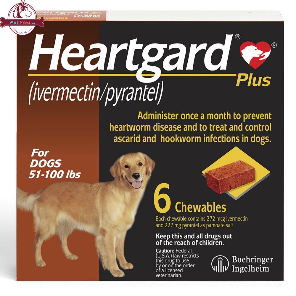 Thuốc Trị Giun Tim Cho Chó Lớn Merial Heartgad Plus