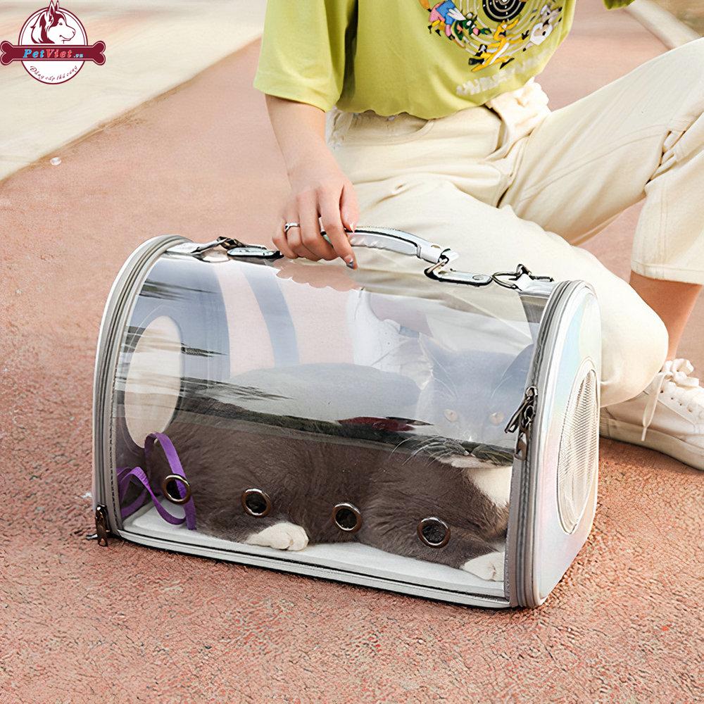 Túi Đựng Chó Mèo Trong Suốt Loffe Pet Shoulder Bag