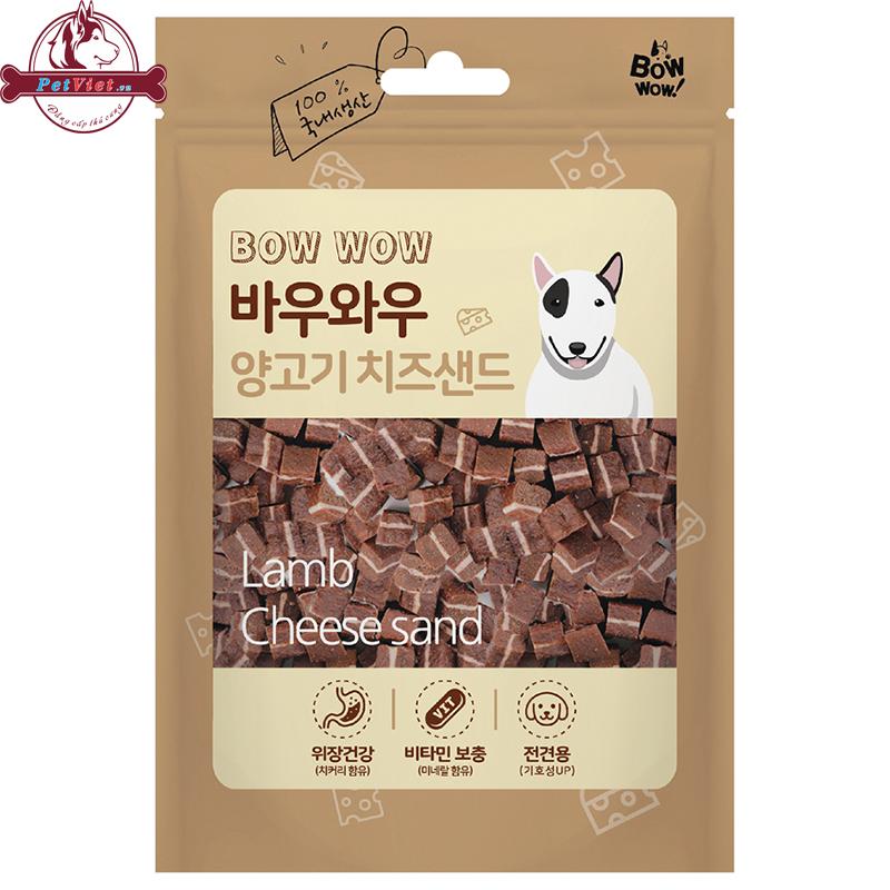 Viên Bánh Thưởng Cho Chó Bowwow Lamb Cheese Sand