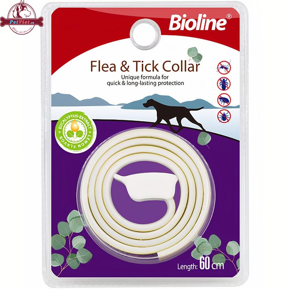 Vòng Cổ Trị Ve Rận Cho Chó Bioline Flea Tick Collar Lemon Flavor