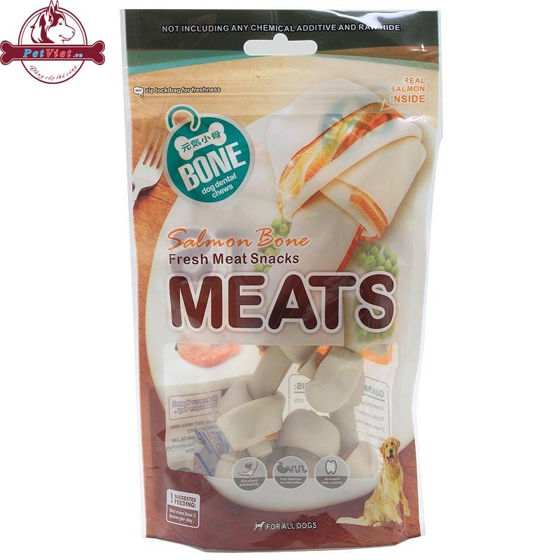 Xương Cho Chó Gặm Vị Cá Hồi Vegebrand Meat Salmon Bone Small