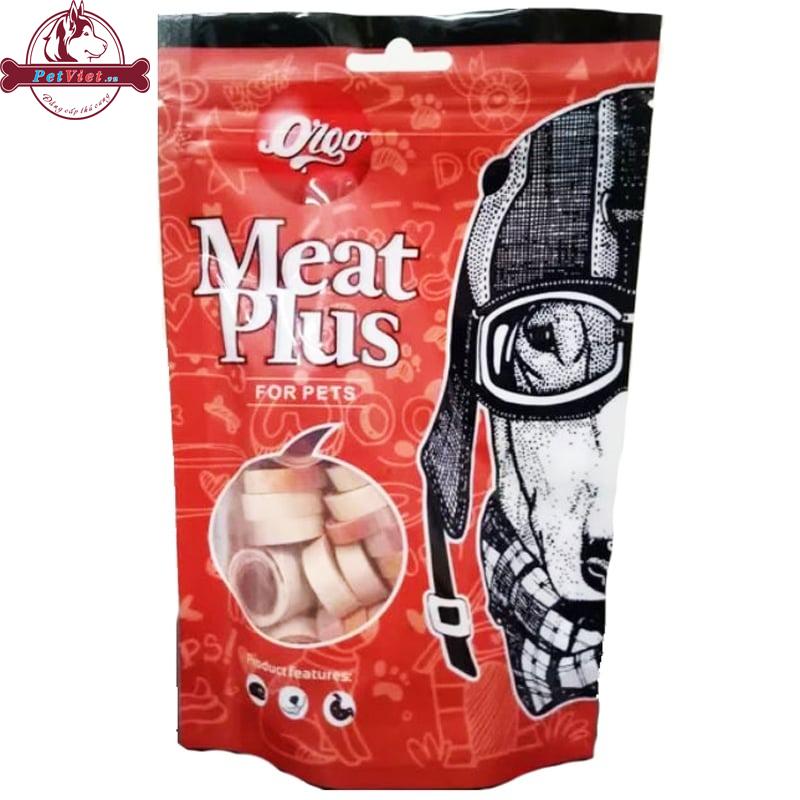Xương Cho Chó Vị Thịt Cắt Hình Tròn Vegebrand Orgo Meat Plus Circle