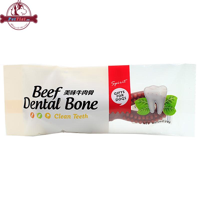Xương Gặm Sạch Răng Cho Chó Vị Thịt Bò Spirit Beef Dental Bone